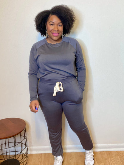 Gray Jogger Set