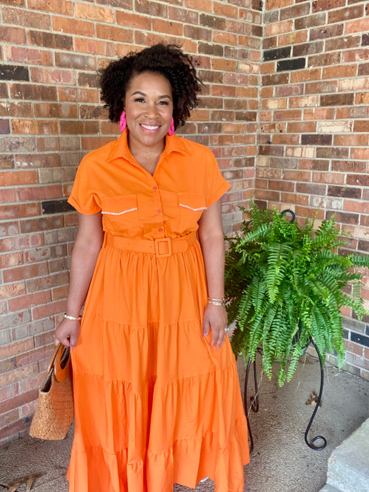 Orange Maxi Dress