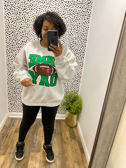 Green Game Day Sweatshirt