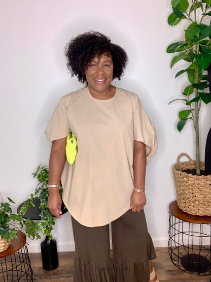 Khaki Tunic Top