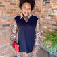 Printed Knit Shirt Dress