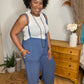 Blue Suspender Pants