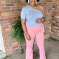 Pink Wide Leg Pants
