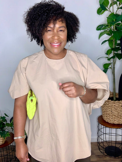 Khaki Tunic Top
