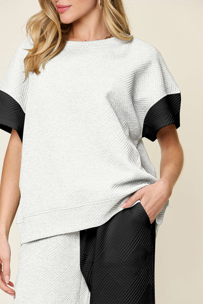 Preorder: Color Block Textured Set