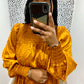 Copper Satin Dress