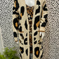 Cream Leopard Print Cardigan