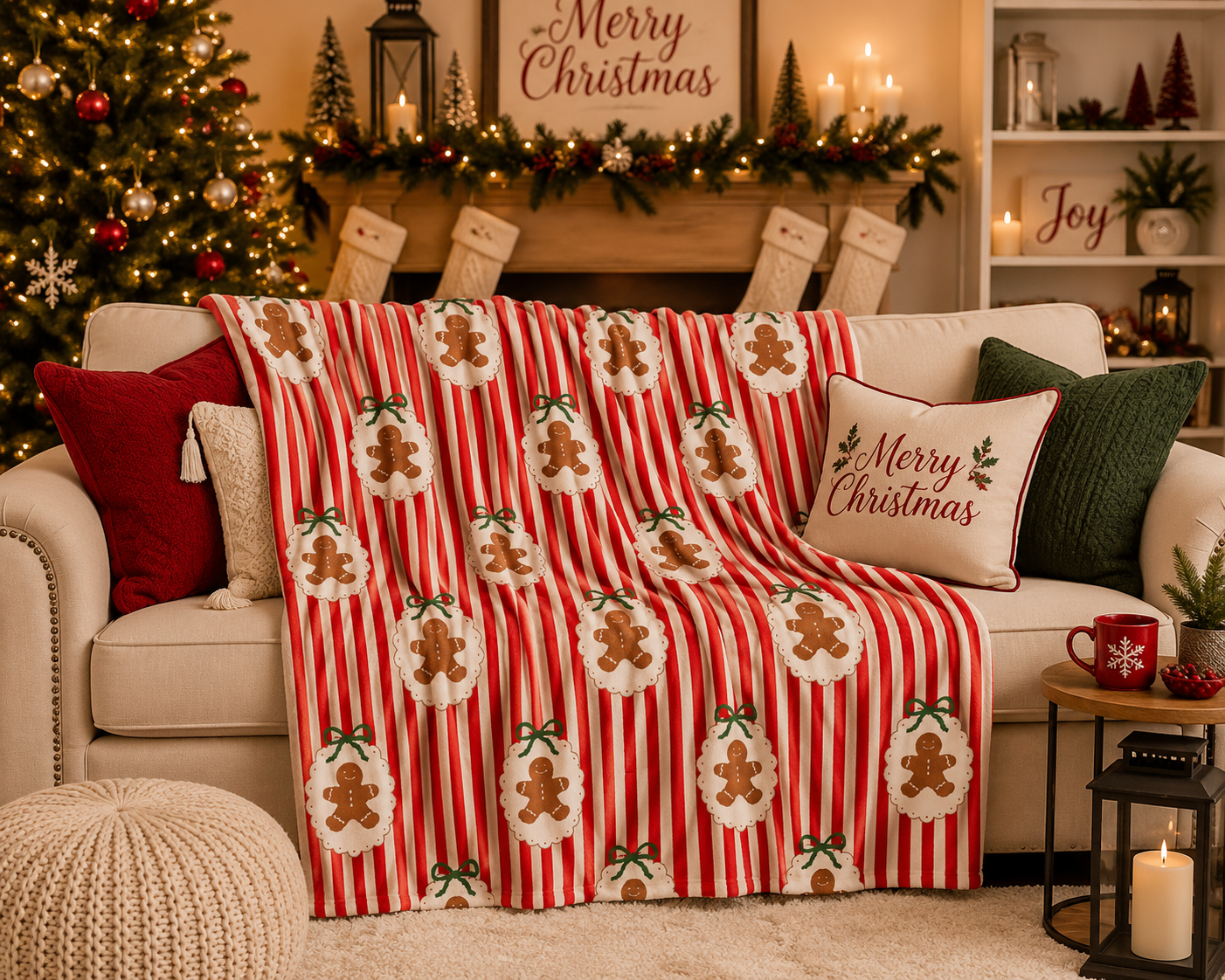 Stripes Gingerbread Blanket *Pre Order* *CIJ SPECIAL*