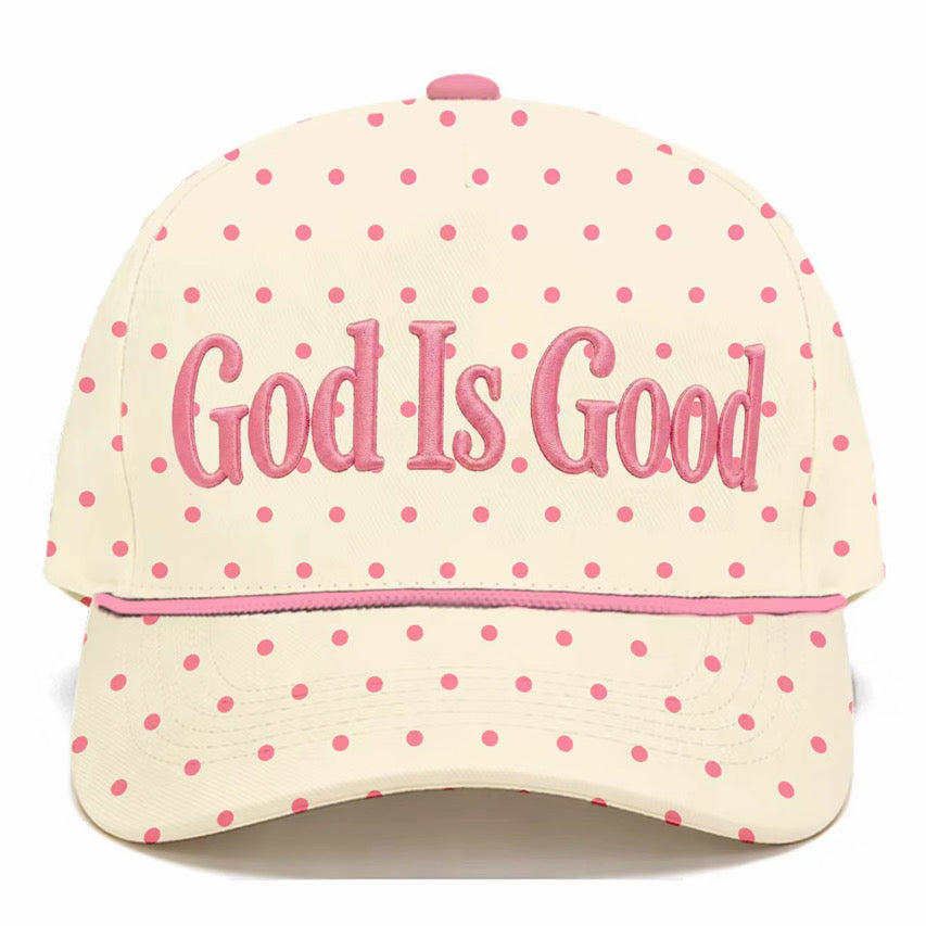 God Is God Polka Dot Hat