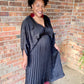 Pleated Satin Dress