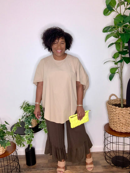 Khaki Tunic Top