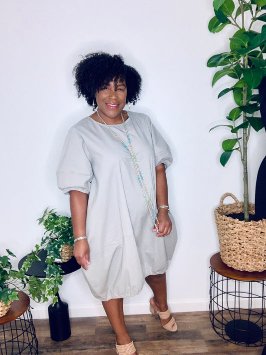 Grey Bubble Dress