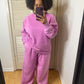 Mauve Fleece Set