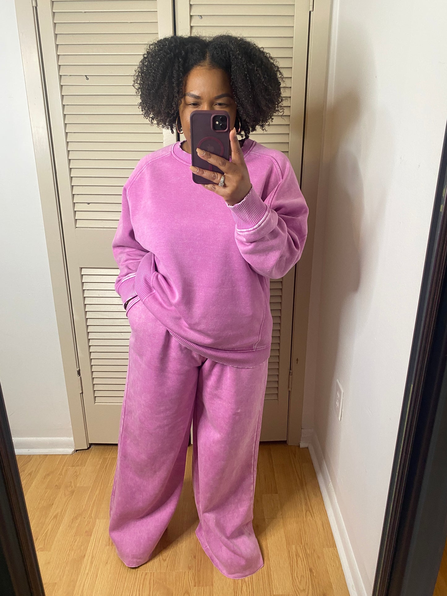 Mauve Fleece Set