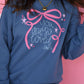 SALE You Are So Loved Bow Indigo Sweatshirt
