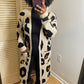 Cream Leopard Print Cardigan