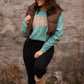 *SALE* RTS Brown Cropped Puffer Vest