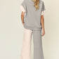 Preorder: Contrast Wide Leg Pants Set