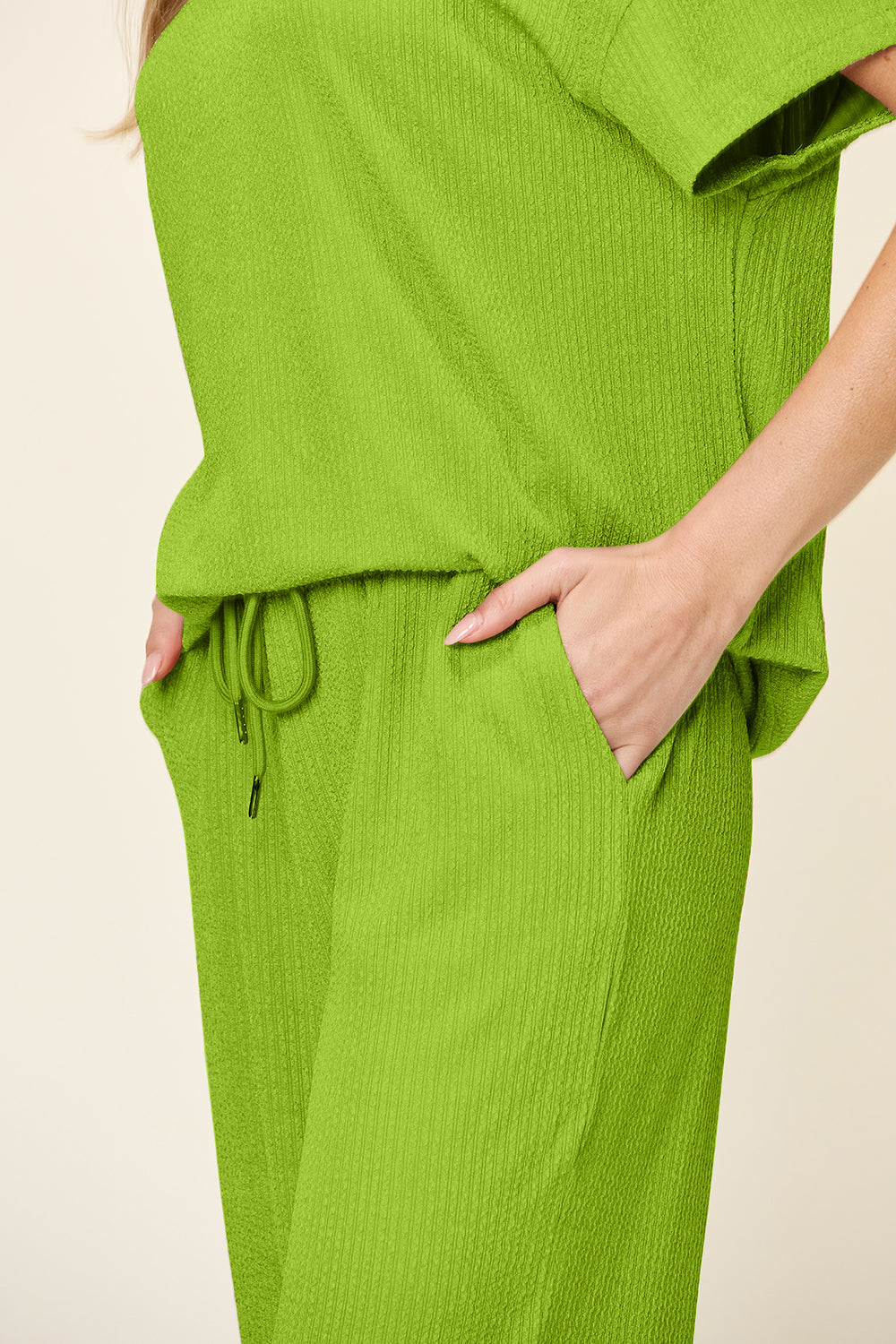 Pre-order: Textured Wide Leg Set