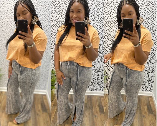 Acid Wash Bell Bottoms