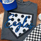 Custom Polka Dots Baseball Plate Tee