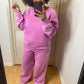 Mauve Fleece Set