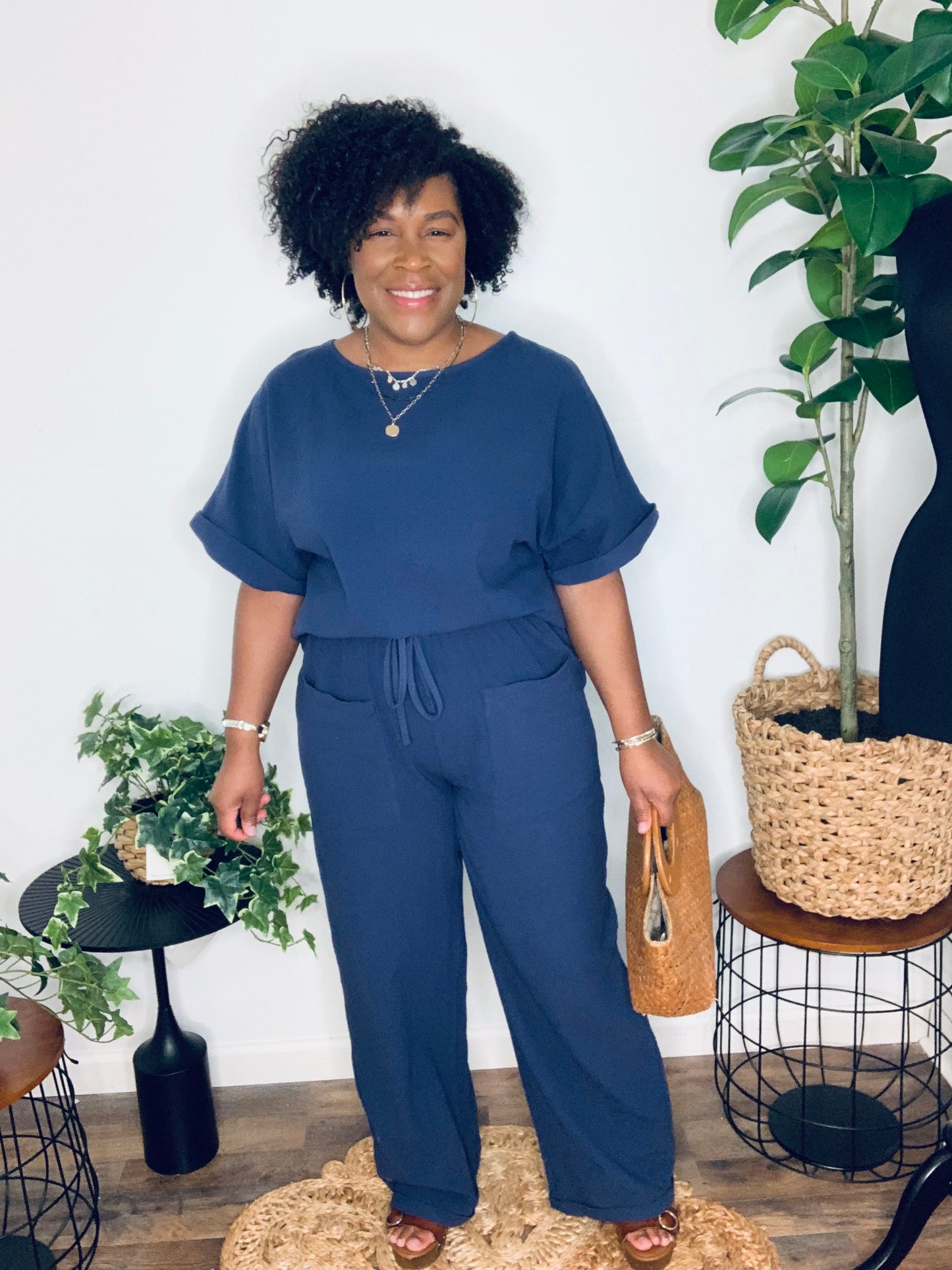Preorder: Linen Cotton Blend Pants Set