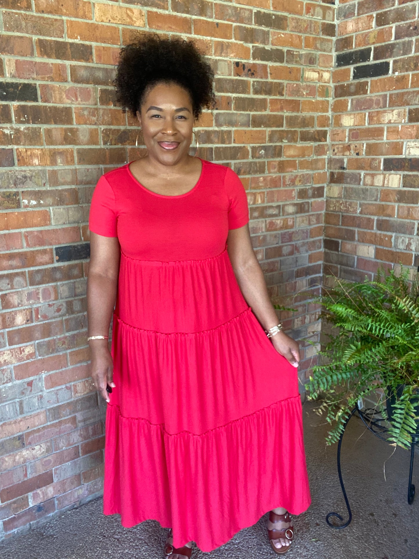Ruby Tiered Midi Dress