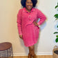 Pink Waffle Dress