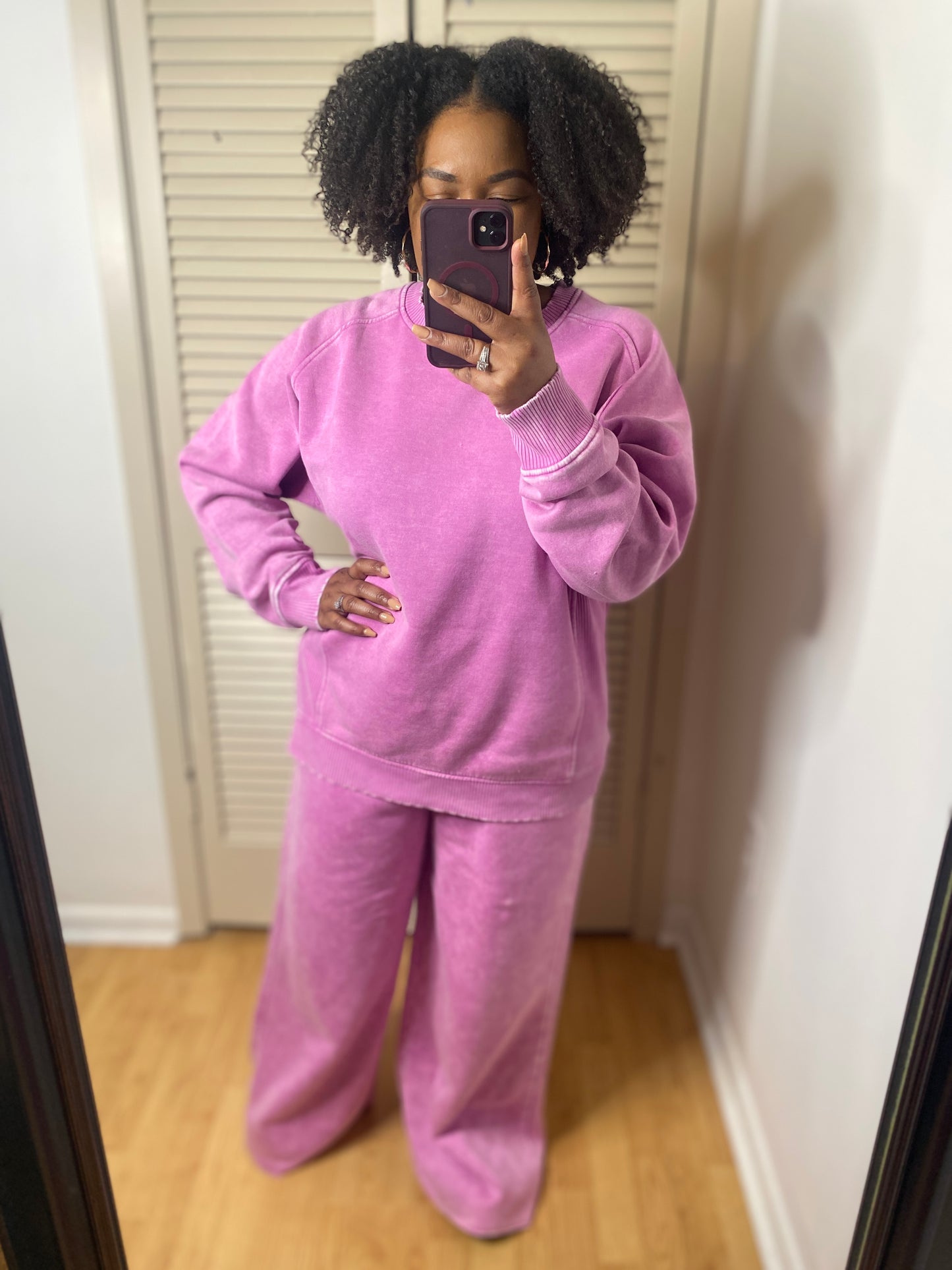 Mauve Fleece Set