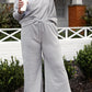 Preorder Textured Long Sleeve Top and Drawstring Pants Set