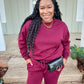 Burgundy Jogger Set