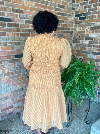 Mustard Midi Dress