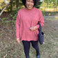 Rust Front Pocket Sweater