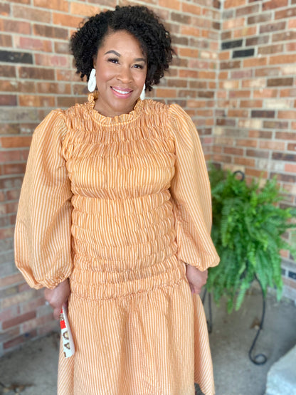 Mustard Midi Dress