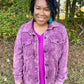 Plum Acid Wash Shacket