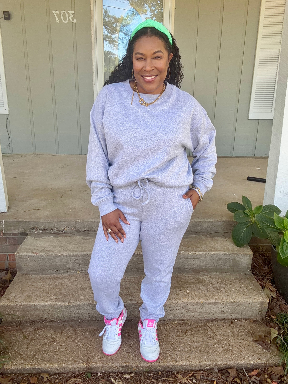 Gray Jogger Set