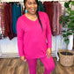 Pink Long Sleeve Lounge Set