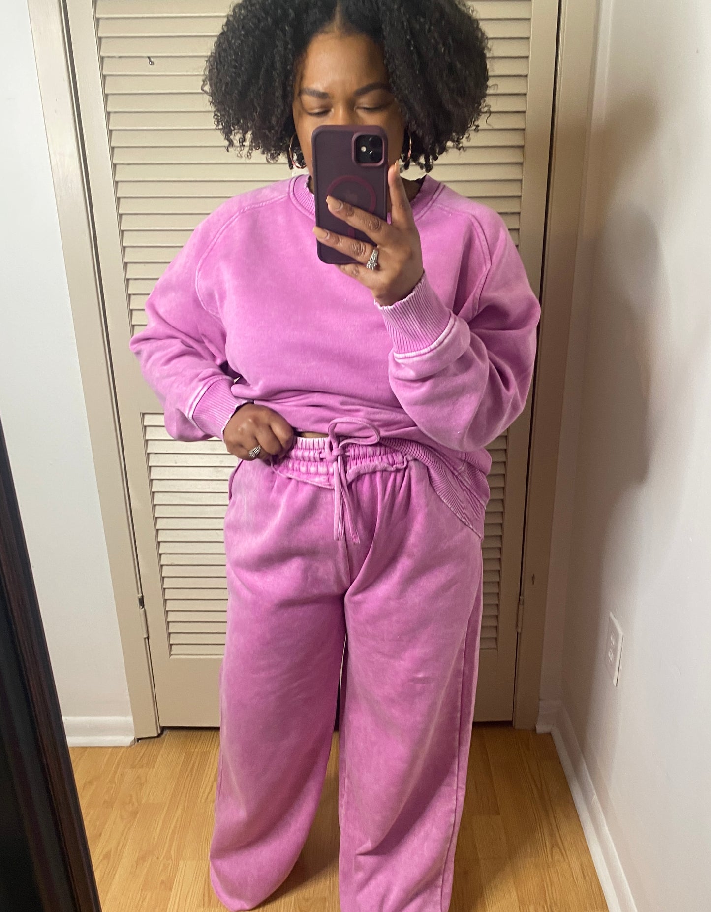 Mauve Fleece Set