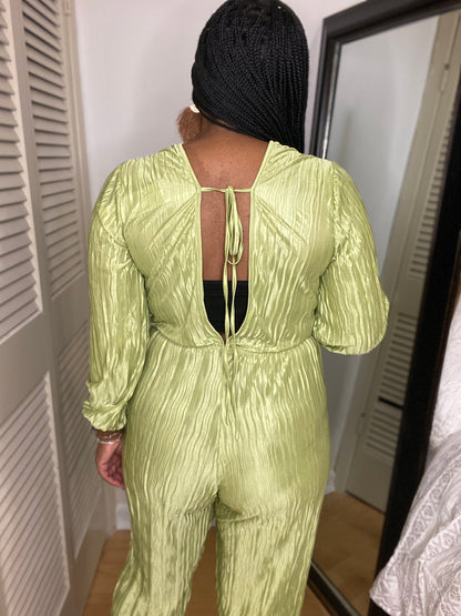 Green Wide Leg Jumpsuit