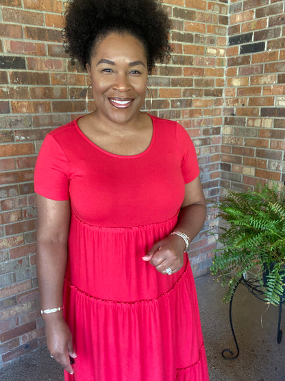 Ruby Tiered Midi Dress