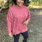 Rust Front Pocket Sweater