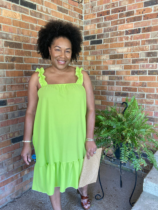 Lime Fling Dress