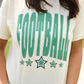 Green Football Stars Tee