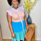 Tiered Color Block Dress