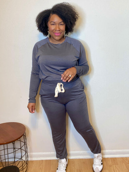 Gray Jogger Set