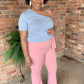 Pink Wide Leg Pants