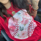 Red Florals Ball Tee