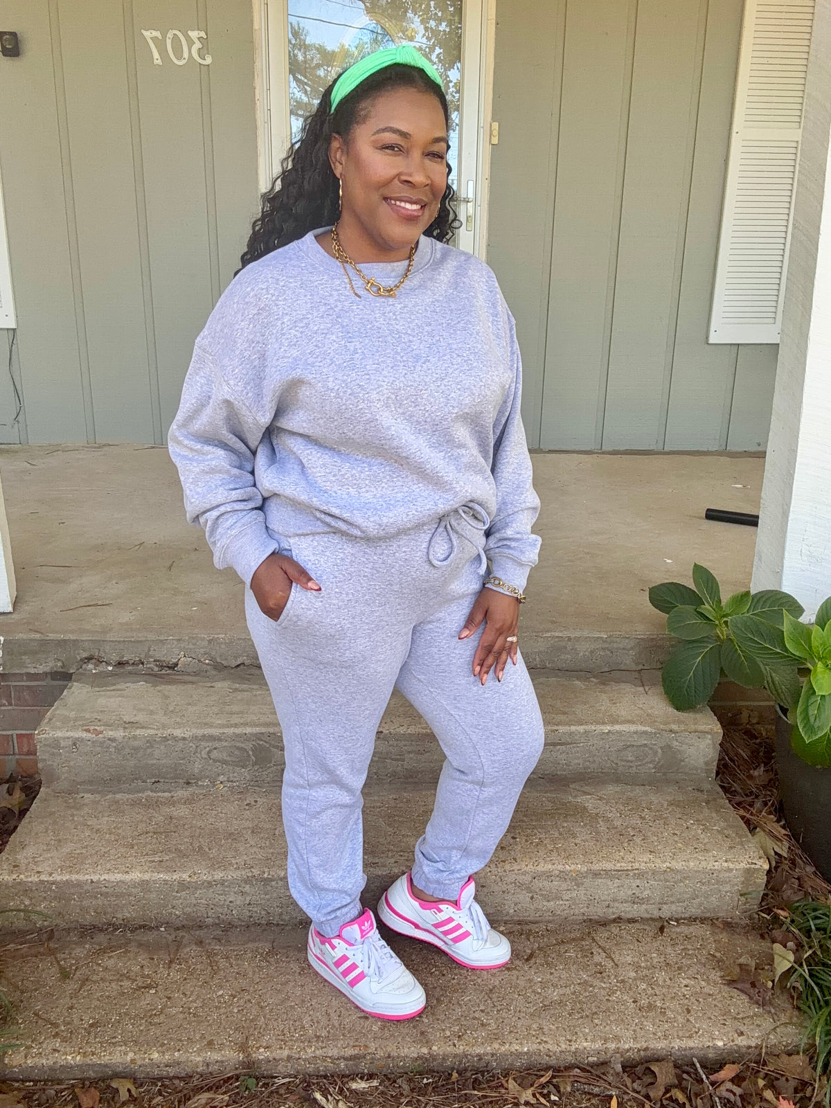Gray Jogger Set