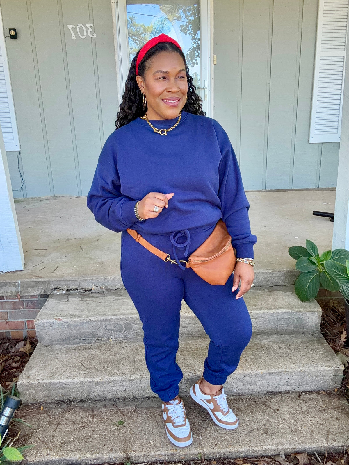 Navy Jogger Set
